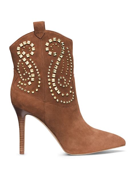 Reena Studded Suede Ankle Boot 